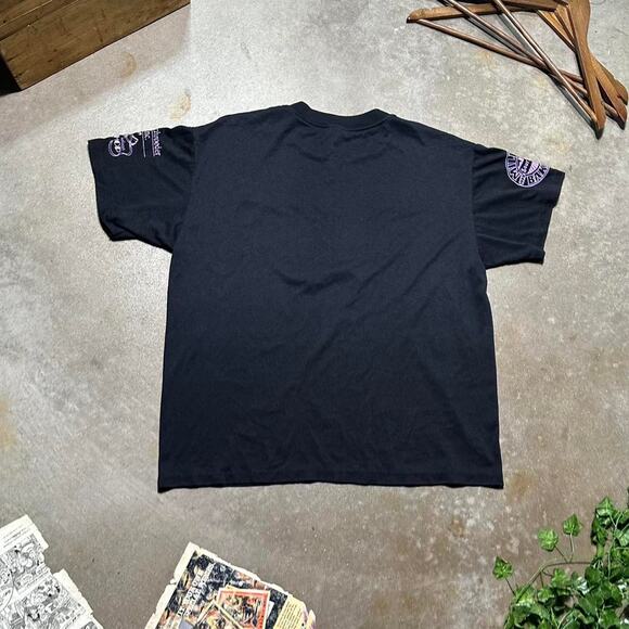 Vintage 80s Single Sailboat Tee Mens XL Black Pink Box Logo Surfer Skater Shirt - Picture 5 of 6